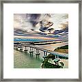 Surf City Bridge Framed Print