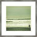 Surfacing - Ocean Beach Framed Print