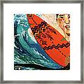 Surfing Kaur Framed Print