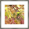 Suroto - Funky Artistic Colorful Abstract Marble Fluid Digital Art Framed Print