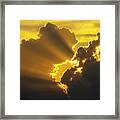 Sweet Nebraska Crepuscular Rays 010 Framed Print