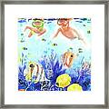 Swimming With The Fish Framed Print