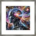 Symphony Of The Mind - The Artistic Cyborg - Ai Art Framed Print