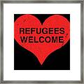 Syrian Refugees Welcome In The Us Framed Print