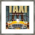 Taxi Tv Series Poster Framed Print