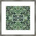 Teal Sea Water, Stones And Symmetry Framed Print