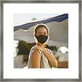 Teen Girl After Her Vaccination Framed Print