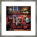 Temple Bar District In Dublin Framed Print