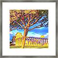 Temple Of Athena - Campania Italy Framed Print