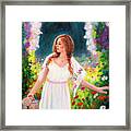 Tending My Garden Framed Print