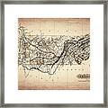 Tennessee Vintage Map 1826 Sepia Framed Print