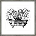 Tentacles In The Tub Framed Print