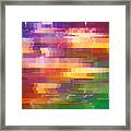 Test Screen Abstract Glitch Texture Framed Print