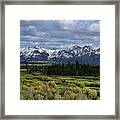 Teton Panorama Framed Print