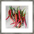 Thai Peppers Framed Print