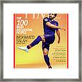 The 100 Most Influential People - Mohamed Salah Framed Print