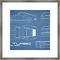 The 911 Turbo Blueprint Framed Print