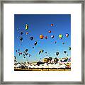 Rise - Albuquerque Hot Air Balloon Festival. New Mexico Framed Print
