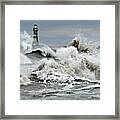 The Angry Sea - The North Sea Framed Print