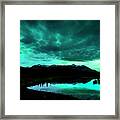 The Aurora Over The Cantwell Beaver Pond Framed Print