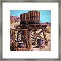 Water Towers At Calico Ghost Town Framed Print