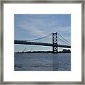 The Ben Franklin Bridge Framed Print