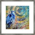 The Blue And The Gold Framed Print