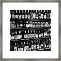The Candy Store Bw Framed Print
