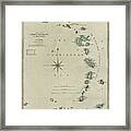 The Caribbean Vintage Historical Map 1789 Framed Print