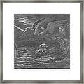 The Child Moses On The Nile By Gustave Dore V1 Framed Print