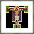 The Cross Of Life-the Flowering Cross Framed Print