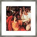 The Death Of Julius Caesar Framed Print