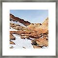 The Desert Wears White - Coyote Buttes Framed Print