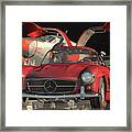 The Design Of The Mercedes 300sl Gullwings Framed Print