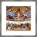 The Disputation Of The Holy Sacrament Framed Print