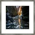Last Light In The Gorge. Framed Print