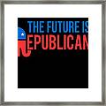 The Future Is Republican Framed Print