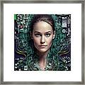 The Future Of Ai 04 Android Woman Framed Print
