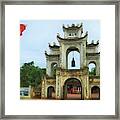 The Gate Of Old Buddhist Temple Framed Print