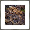 The Giant's Causeway - Rocky Road Framed Print