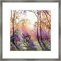 The Golden Hour At Swinley Forest Framed Print