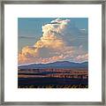 The Gorge With Cumulonimbus Clouds Framed Print