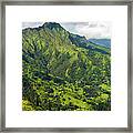 The Green Mountains Of Kauai Framed Print