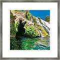 The Grotto At Fossil Creek Falls Framed Print