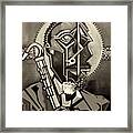 The Holy Ghost / Black And White Framed Print