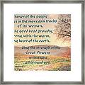 The Honor Of The People Is Its Women Framed Print