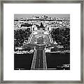 The Jardins Du Trocadero From The Tower Framed Print