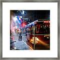 The Last Bus From Phoenix Downtown Framed Print