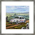 The Love Bug - Herbie Framed Print