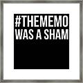 The Memo Was A Sham Framed Print